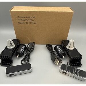 Spark Innovators Stream Machine 3.5mm FM Transmitter Car Kit: NewOpenBox Set of2